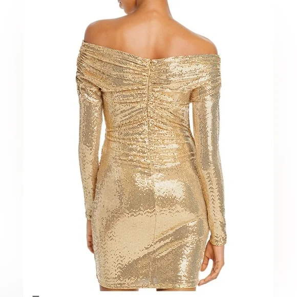 slim fit dress slacks Gaia Metallic Midi Dress